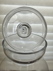 Vintage Ribbed & Footed Glass Chemist Carboy / Apothecary Display Jar