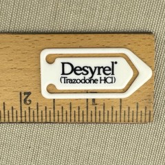 Trazodone Post-It Notes & Plastic Clips Vintage Drug Rep Swag Desyrel Dividose