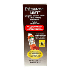 Primatene Mist Epinephrine Inhalation Aerosol 0.125 mg Per Spray Bronchodilator