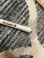 Avodart Purple Grip White Metal Twist Pharmaceutical Drug Pen Advertising NO INK