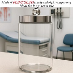 Clinic Glass Sundry Jar Sets First Aid Organized Supplies Storage Container …