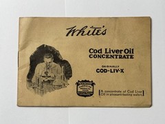 Antique 1920s – White’s Cod Liver Oil Concentrate Hand Out Information Booklet