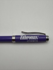 Rare Purple Zithormax Pharmaceutical Refillable Pen Collectable – Tested & Works