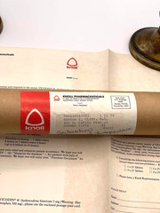 Vicodin US Constitution Replica 4-Page Promo Mailer w/ packaging