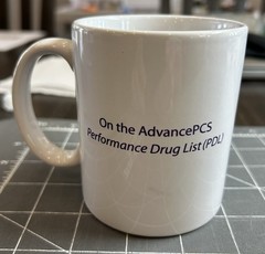 Nexium the Purple Pill AstraZeneca AZ Pharmaceutical Advertising Promotional Mug