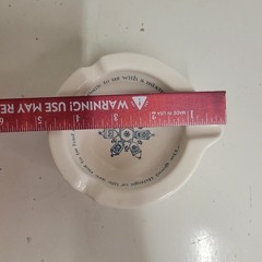 VTG Merck Sharp & Dohme Porcelain Pharmacy Mortar & Pestle Ashtray MSD C. Lamb