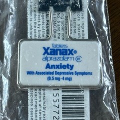 Rare Vintage Xanax Alprazolam Binder Clip Pharmaceutical Drug Rep Merch New