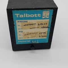Vintage Talbott Pharmacy Metal RX File Box – Black Industrial Medical Decor