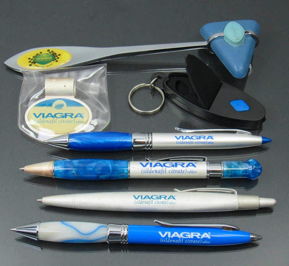 Viagra Lot PENS Pill Holder Hammer Drug Rep Pharmaceutical Promo Advertising