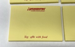 Lot Of 4 Augmentin Post It Note Pads Drug Rep Pharmaceutical Promo Advertising