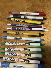 Pharmaceutical Advertising Drug Rep Bic Pen Lot Of 19 – Works
