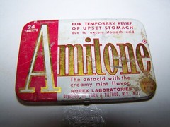 Vintage lot of 3 tins 1950 Original Tin AMITONE KC Baking Powder Bag Balm