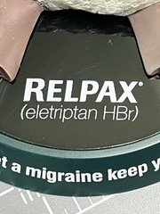 Pfizer RELPAX „Knock Out A Migraine“ DRUG REP Paperweight Pharma HEADACHE Toy