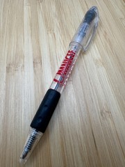 Omnicef Cefdinir Antibiotic Pharma Promo Pen Clear Black Red Tested & Working