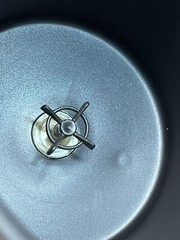 Drug Rep Celebrex Bextra Mug Lid Stirrer In Bottom Of Cup Brushed Silver LOOK