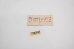 VTG EMPTY Hoffman-La Roche Spasmalgin Ampuls 1cc Glass Vial Medical Poison + Box