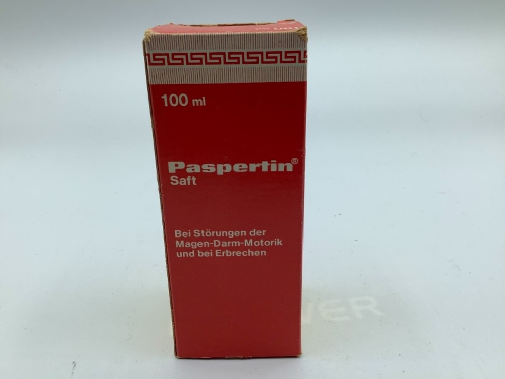 VINTAGE 1970s KALI- CHEMIE PHARMA GMBH PASPERTIN BOTTLE Drug Rep Collectible