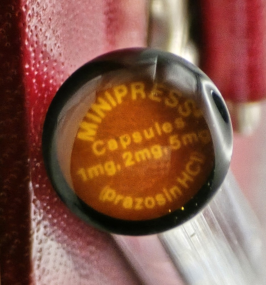 Rare VTG Prazosin HCI Drug Rep Pharmaceutical Metal Twist Ball Point Pen Garland