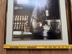 Abbott Laboratories Medical Art Framed Still Life Similac Penicillin VTG 1950s