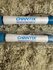 CHANTIX PENS Pharmaceutical Promotional Drug Rep Advertising Promo Pharma Metal