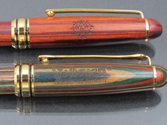 Stained Wooden Voltaren & Estraderm PENCIL & PEN Drug Rep Pharmaceutical RARE
