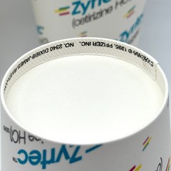Vintage Zyrtec Pfizer 90s Promo Paper Cups x10 Pharmaceutical Deadstock