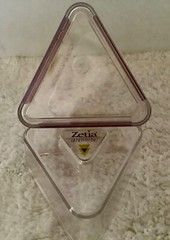 DRUG REP RARE CLEAR ZETIA PLASTIC/ACRYLIC CANISTER