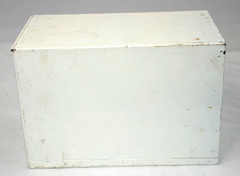 DRUGPAK RECORD FILE metal apothecary Pharmacy cabinet Vtg Drug Package Box Tin