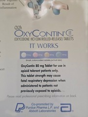 Purdue Pharma VIntage OxyContin Pharmaceutical Rep Collectible Poster