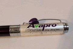 Avapro Metal Heavy Purple Pen Drug Rep Representative Twist To Write Irbesartan
