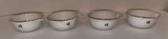 4 Vintage Coors USA White Porcelain Labware Beakers Cups 2-1/2” round with Spout