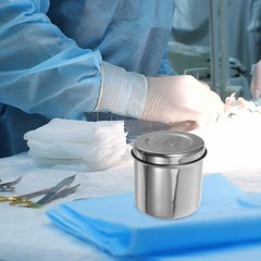 Stainless Steel Storage Jar, Gauze Dressing Unguent Holder 3.54 Inch, Profess…