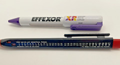 5 Pharma advertising ballpoint pens: Effexor StuartNatal 1+1 PerioChip Lotrisone