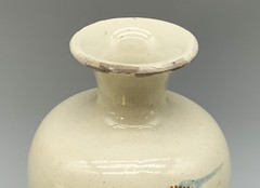 19th-Century French Saint Come Earthenware Apothecary Drug Chemist Jar Bottle