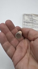 RARE Vintage SANDOZ CEDILANID Glass Tube w/box and Instructions EMPTY
