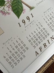 Vintage 1991 Cinchona Tree Pharmacy History Pharmacist Poster Afrin Promo Swag