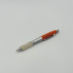 Vintage Cipro XR Pharmaceutical Advertising Pen Orange Silver Retractable Pharma