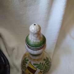 Vintage German Dinars Medicinal Bottle Natural Crackle