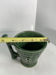 Vtg Coricidin RX Pharmacy Adv Mortar & Pestle Mug Schering McCoy Pottery