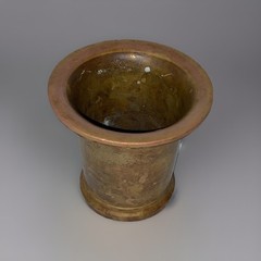VINTAGE APOTHECARY BRASS MORTAR CHEMIST HERBS KITCHEN HEAVY 3.5 LBS