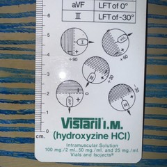 VTG White Ruler Pfizer Laboratories Promotional VISTARIL (Hydroxyzine)