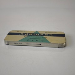 Vintage CIBA Adelphan Medical Empty Tin Box from High Blood Pressure Pills #6205