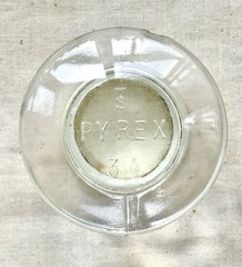 Pyrex Glass Science Labware Bottle Hand Blown Apothecary 11” w/ Stopper *READ*