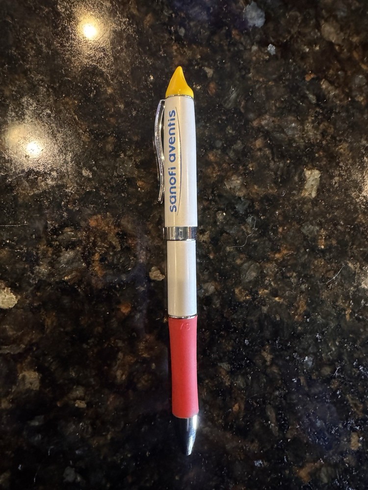 Pharmaceutical Sanofi Aventis Heavy Metal Pen Colorful