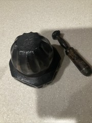 Vintage Wooden Mortar And Pesto About 5 Inches Tall