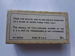 Urotropin Vintage Box Shering Glatz New York Methenamine Empty Box Medicine