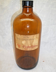 Vintage Apothecary Bottle Elixir Phenobarbital Clayton & Edward Chemists