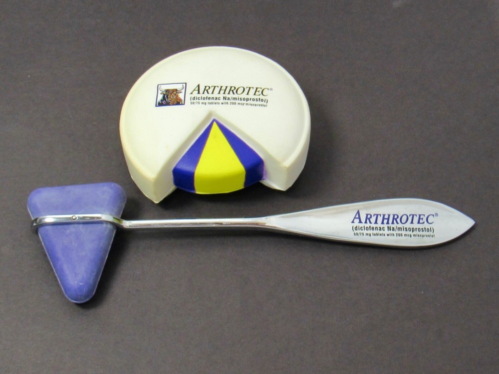 Arthro tec Drug Rep Pharmaceutical Reflex Hammer Stress Squeeze Ball Pill Shaped