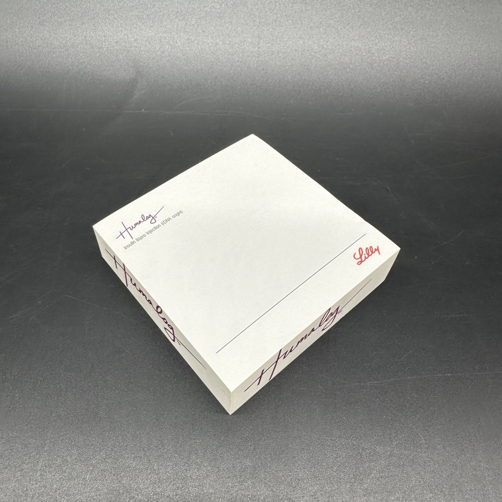 Humalog Sticky Notes Lilly Pharmaceutical Rep Promo Pad Advertising Merch