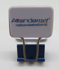 Drug Rep Promo Paper / Binder Clip doctors office promotional item